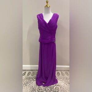 Alyce Paris Purple Maxi Dress
